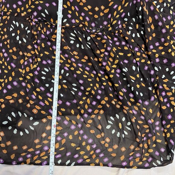 Anthropologie Sleeveless Chiffon Midi Dress Size Multicolor Size XS Pullover - Picture 14 of 14
